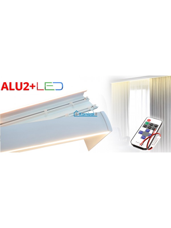 Aliuminio profilis "ALU2+LED " COB JUOSTA